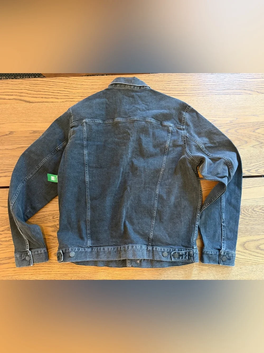 Men’s Gap Washed Black Denim Jacket Size  Large
